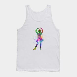 Ballet girl in watercolor Tank Top